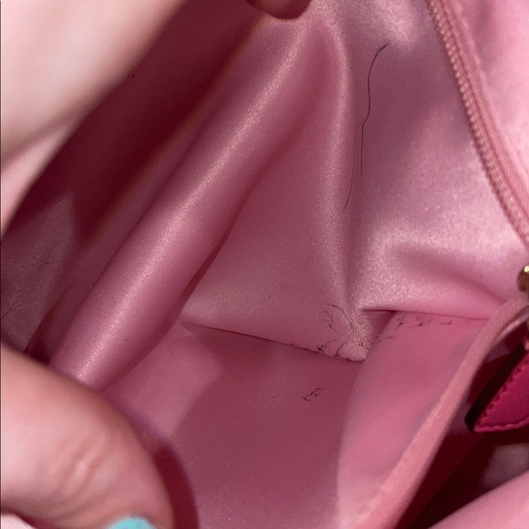 Coach Signature Heritage Stripe Coated Canvas and Leather Satchel Pink - Picture 15 of 16